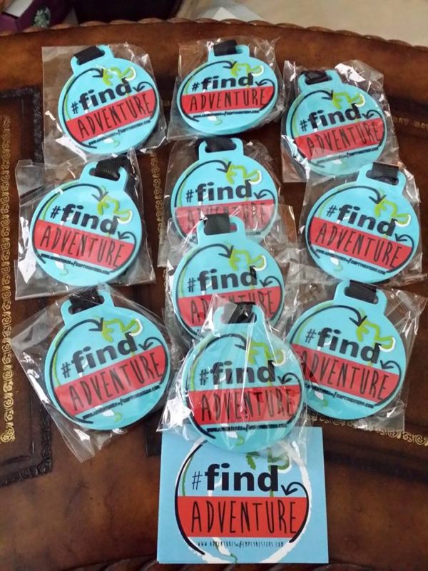find adventure luggage tags