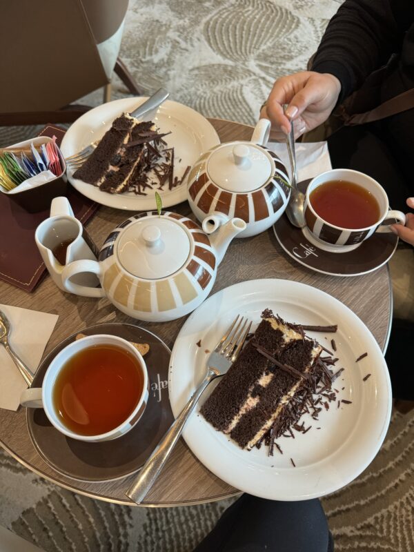 tea service on Alaskan Cruise