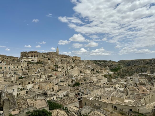 the ancient city of Matera