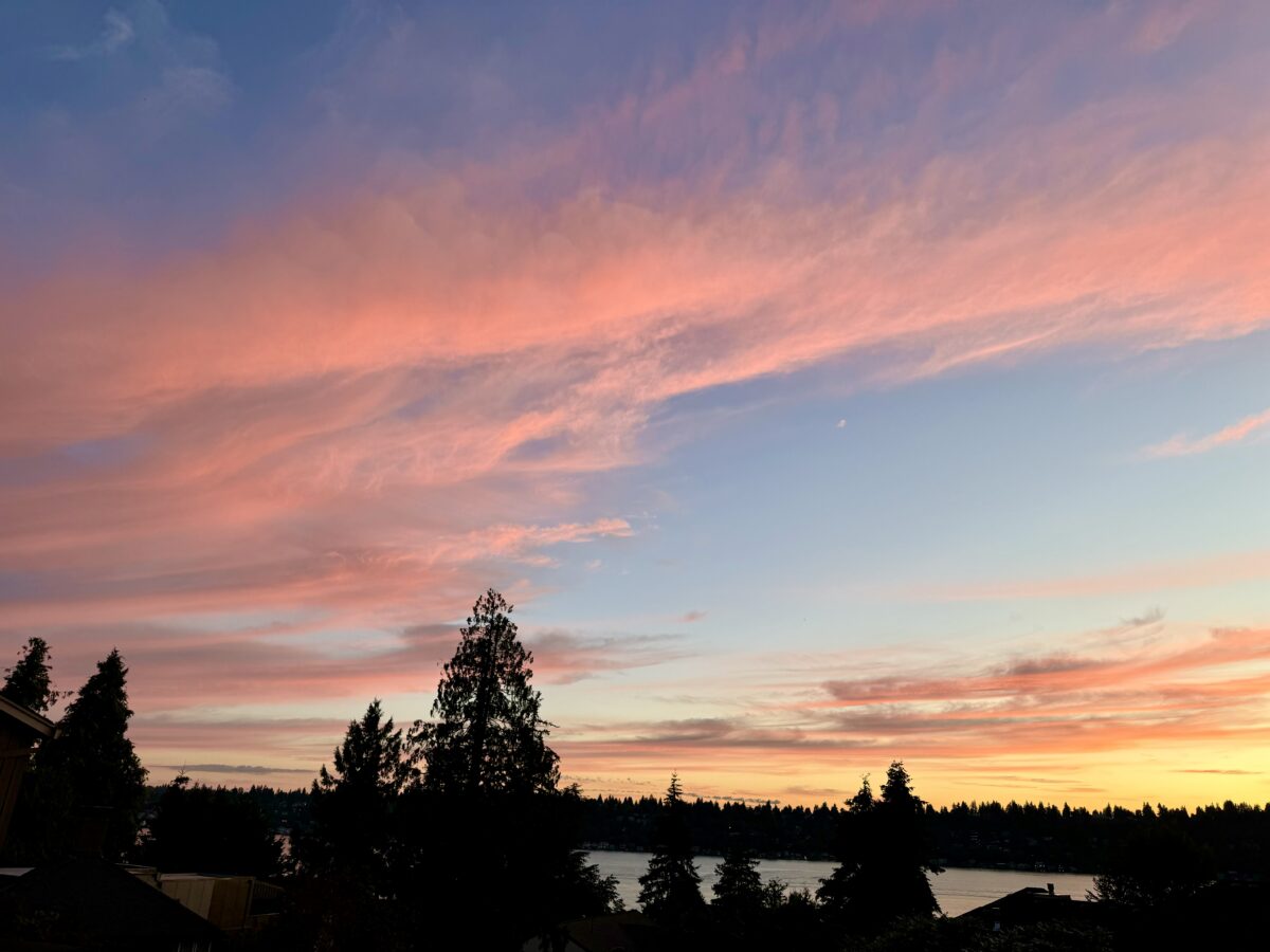 Summer sunset on Lake Washington